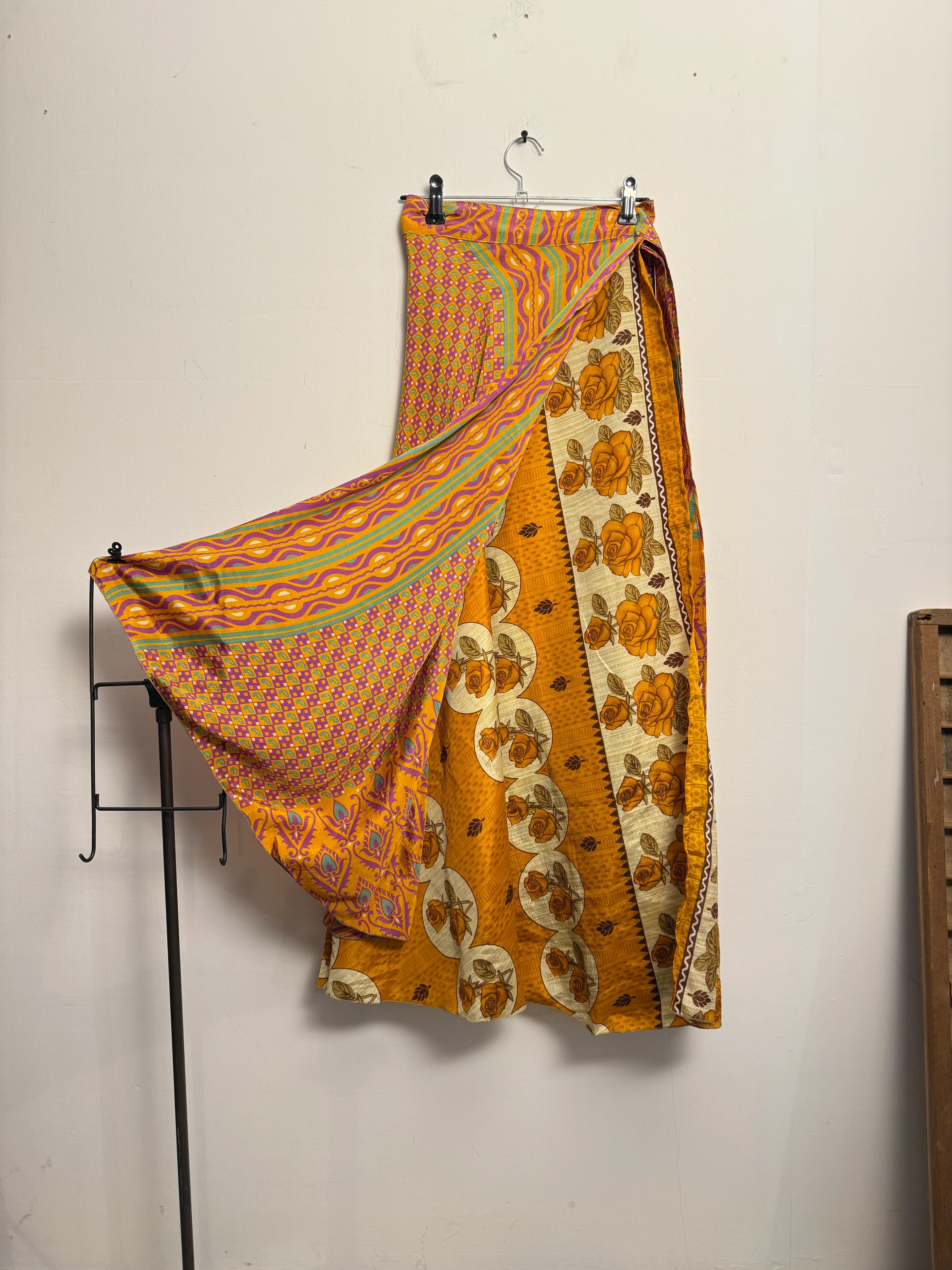 Vintage Saree Silk Wrap Skirts